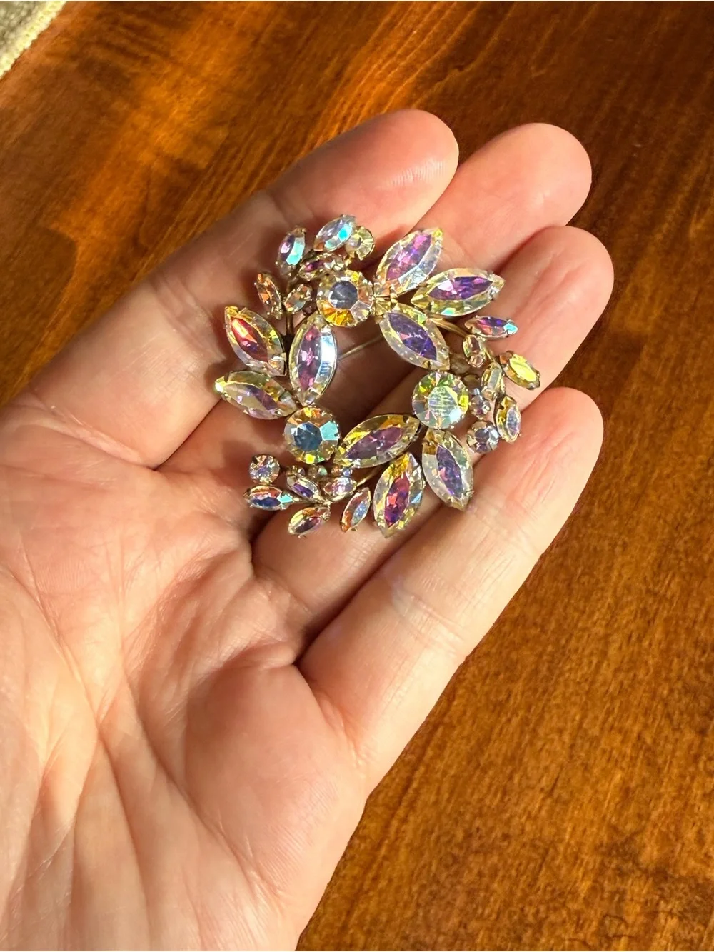 Sherman Rhinestone Brooch - Picture 2 of 7
